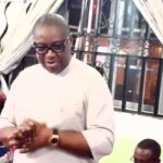 FRANK ARCHIBONG CONDOLE WITH HON ESEME EYIBOH OVER MOTHER'S DEMISE